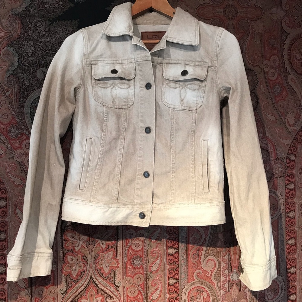 Jean Jacket camel colour by Lauren.